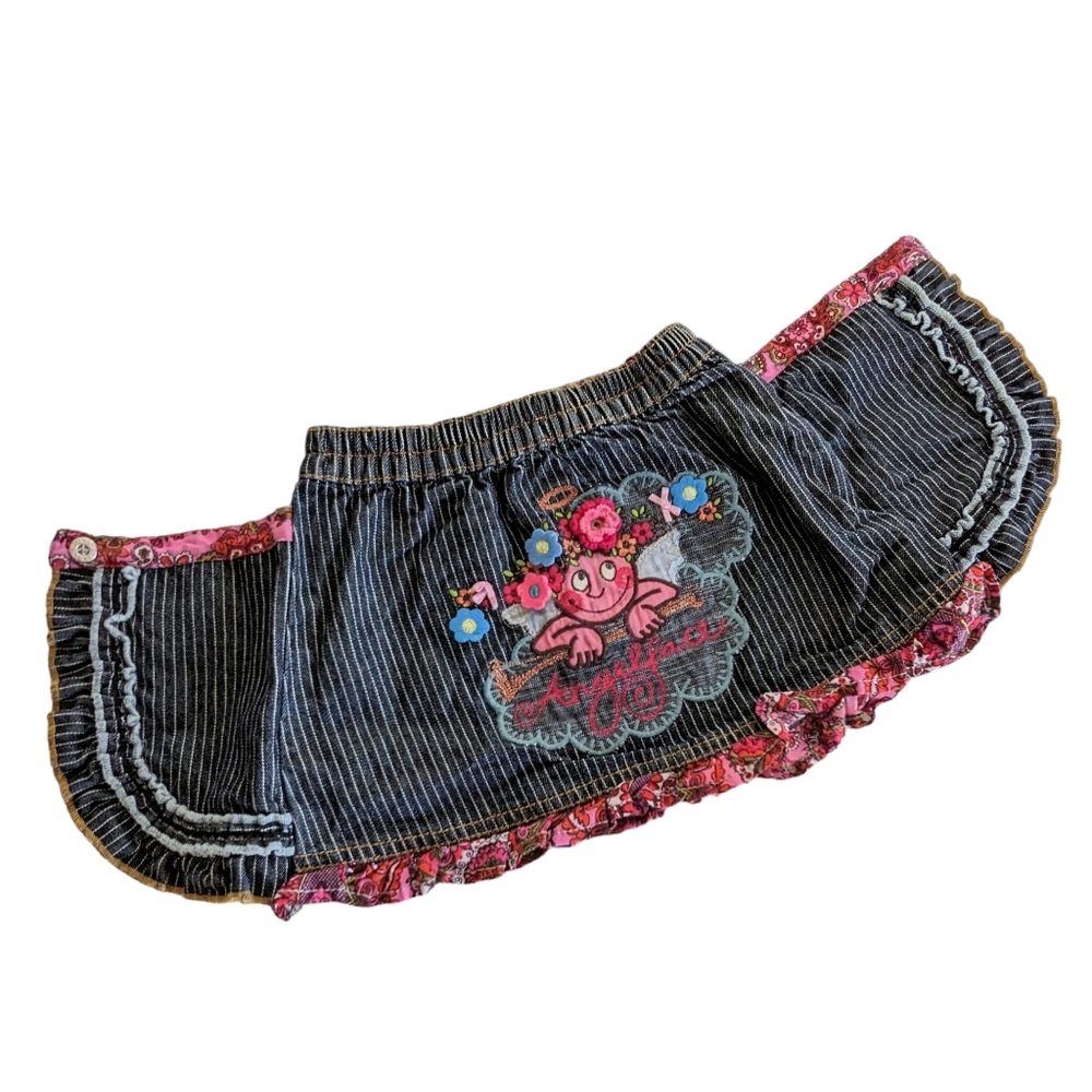 Oilily Angel Face Peek A Boo Denim Skirt - Picture 2 of 8